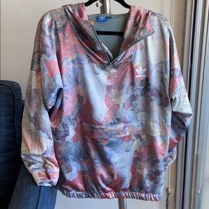 Adidas womens jacket marbled NWT